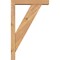 Ekena Millwork Traditional Block Smooth Bracket w/ Offset Brace, Western Red Cedar, 3 1/2"W x 14"D x 22"H BKT0402X14X22TRA05SWR - alternate 4